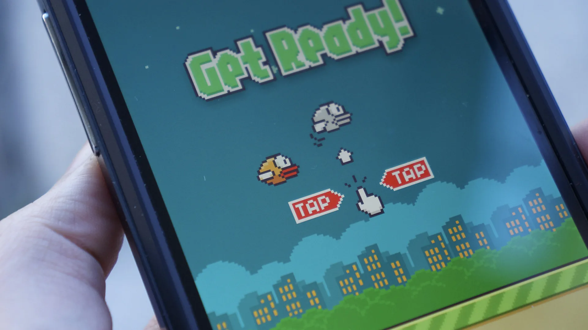 Person playing retro game