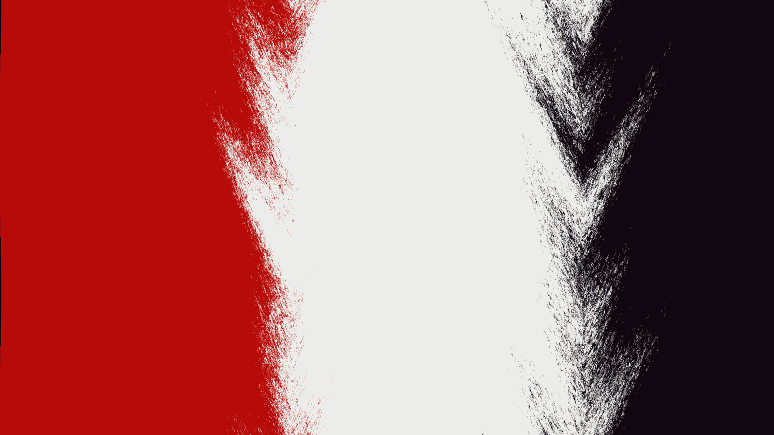 Red, white and black blacks of colour