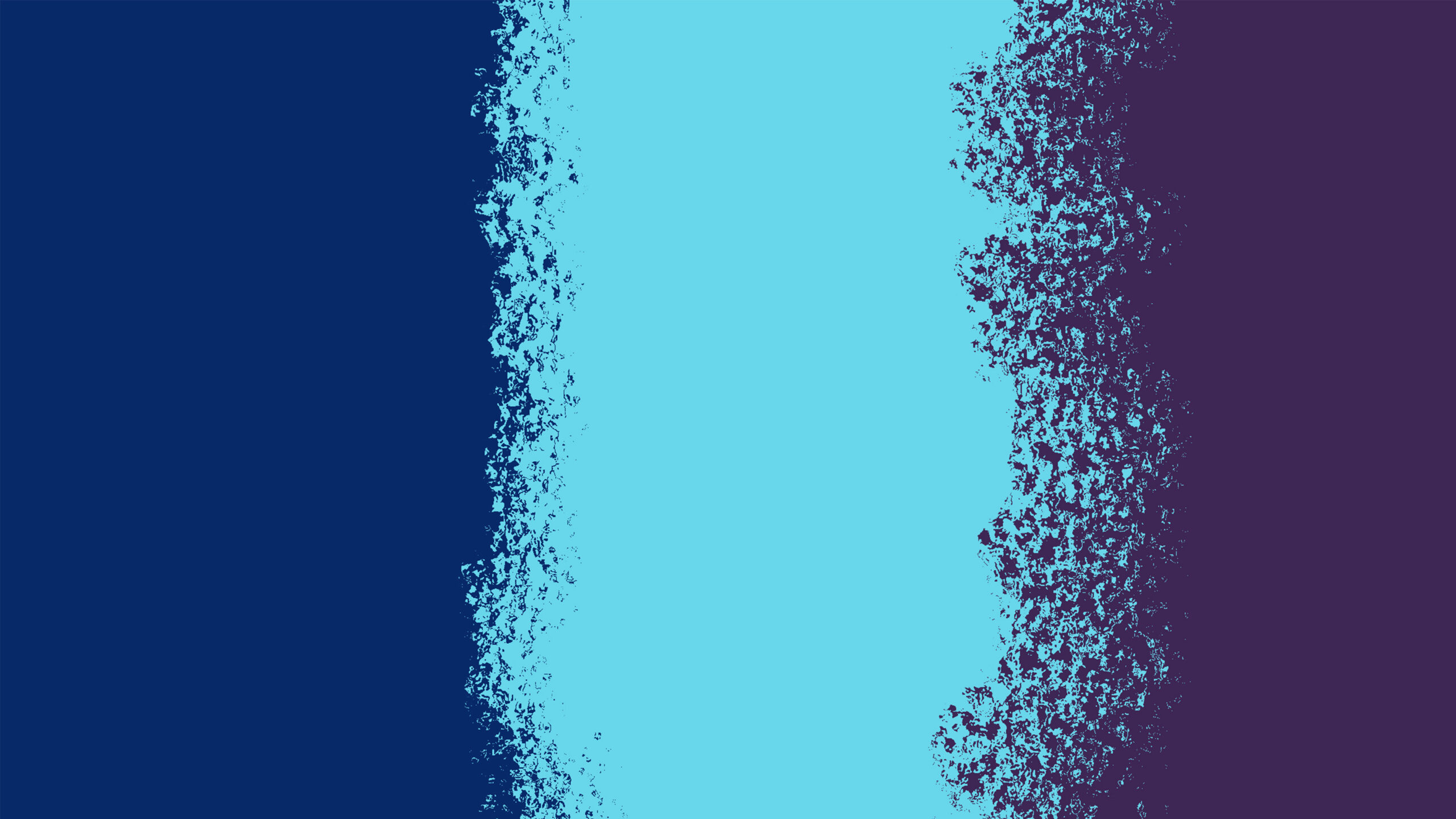 Dark blue, light blue and purple blocks of colour