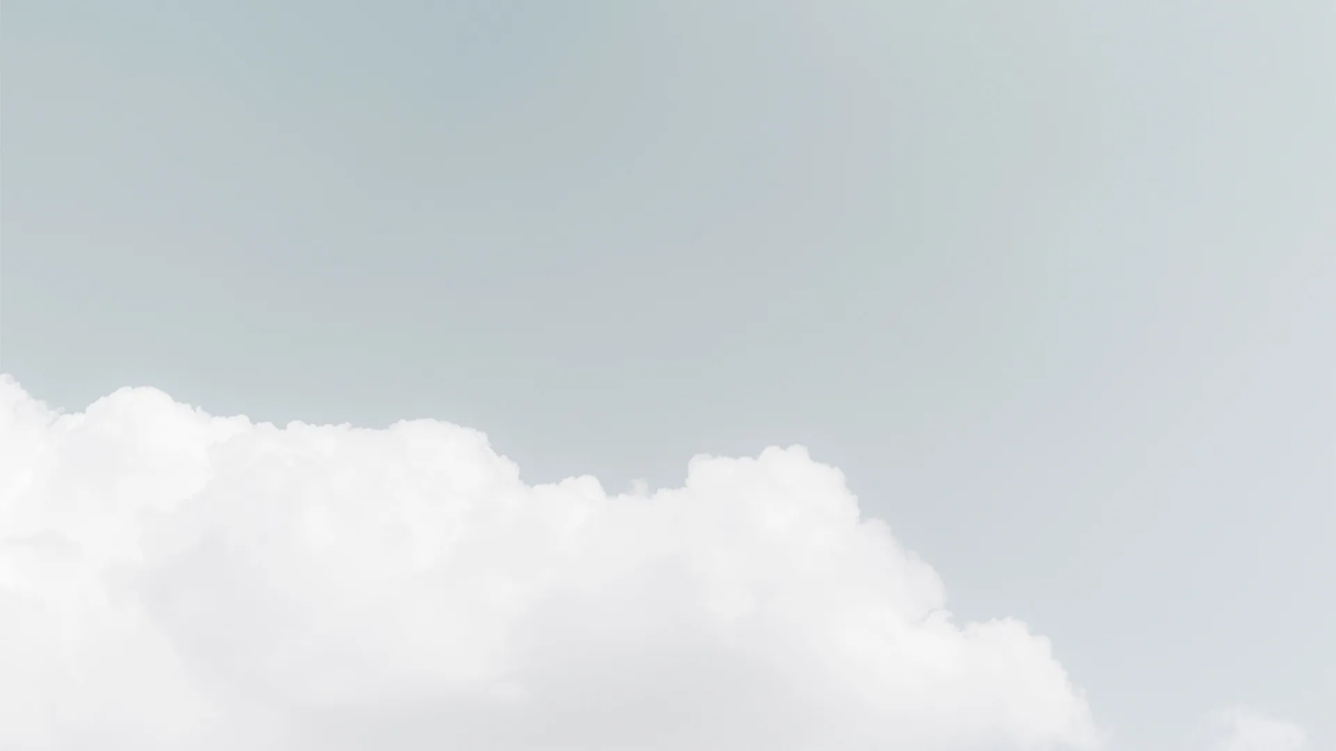 Clouds in a pastel sky