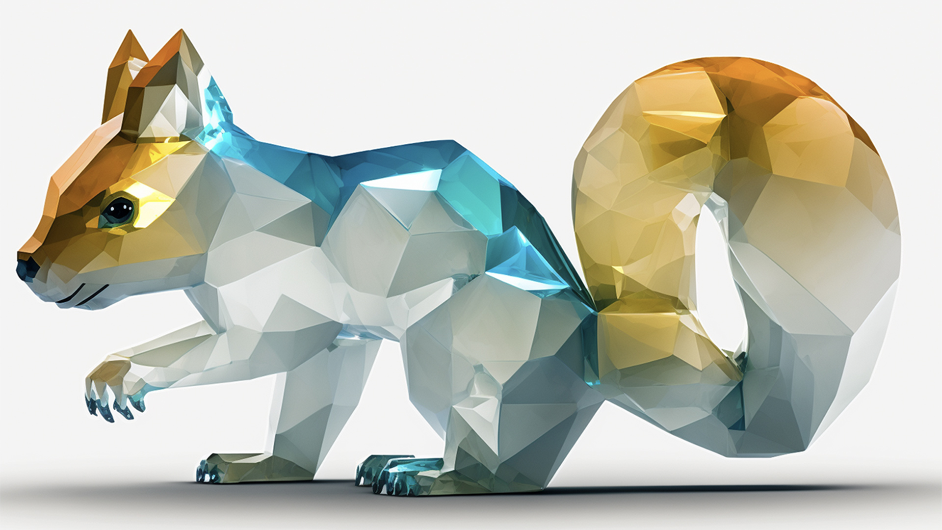 AI image of a crystal squirrel Pokémon