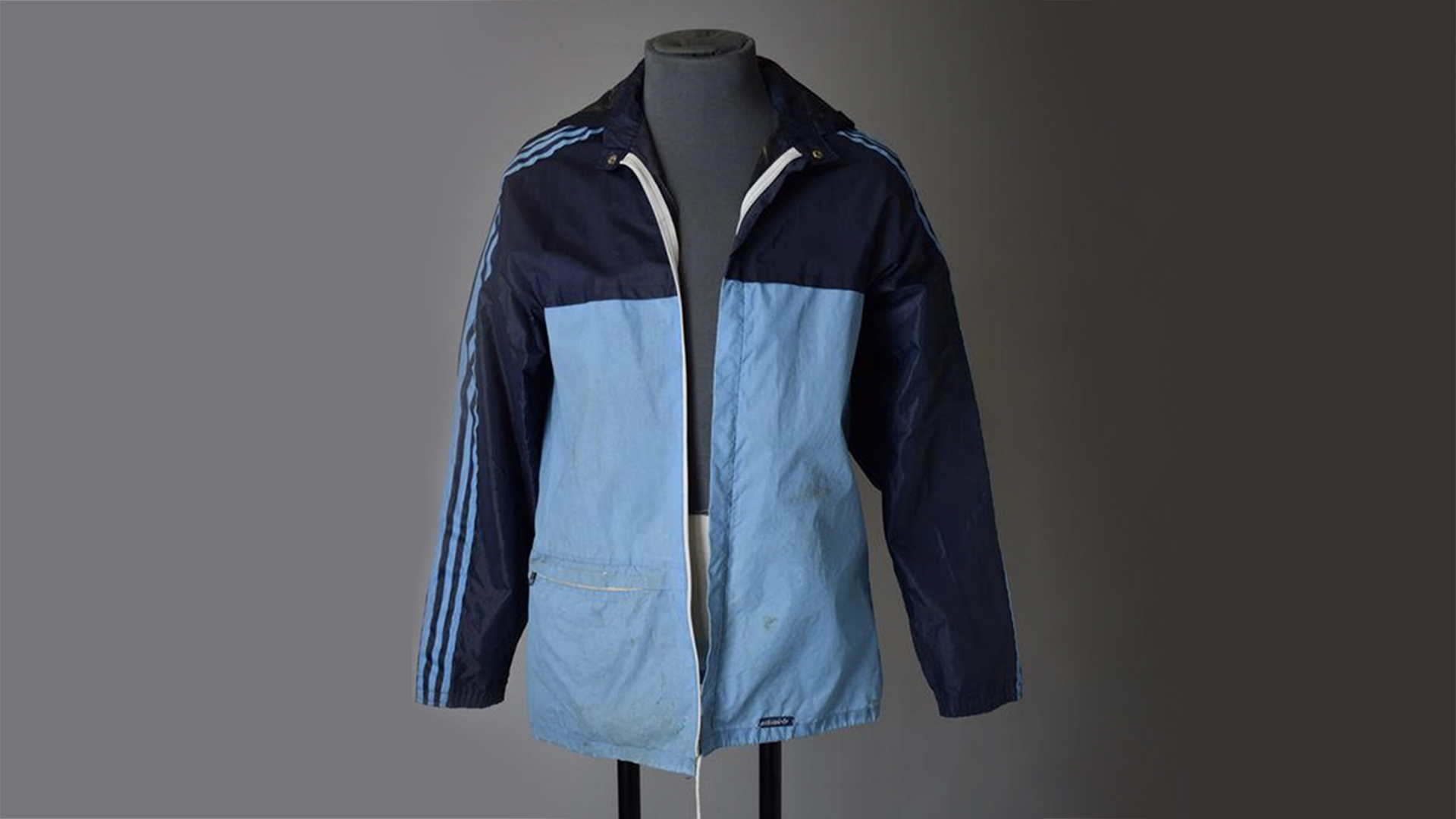 Blue and turquoise Adidas jacket