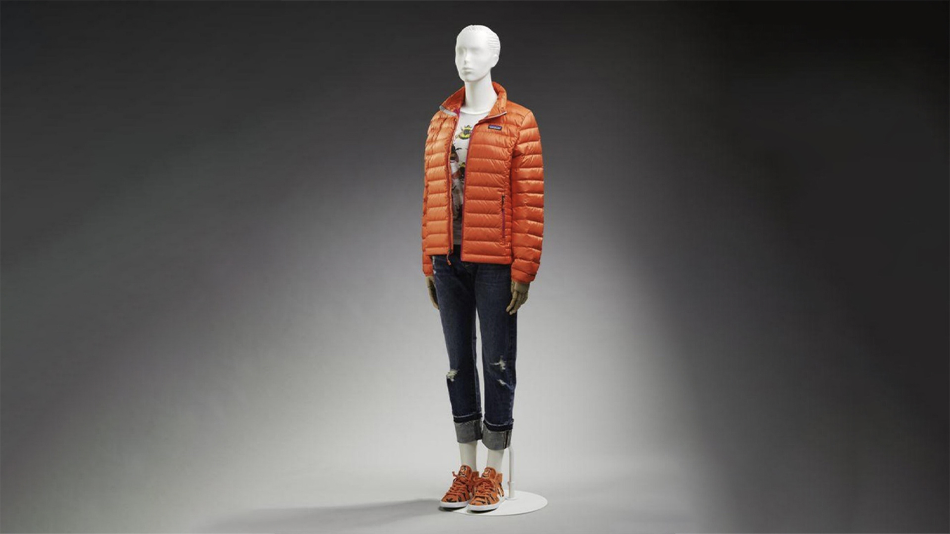 Orange outdoor jacket