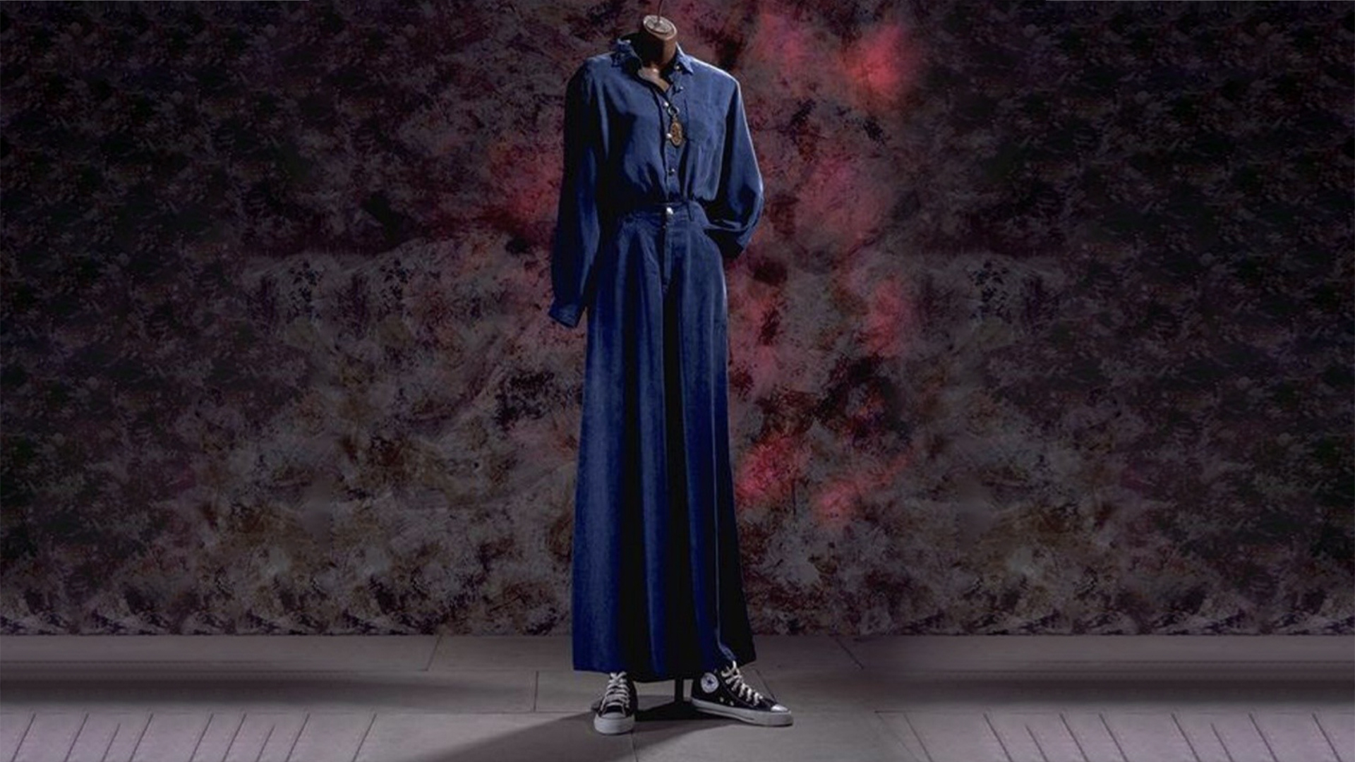 Blue tencel trouser suit