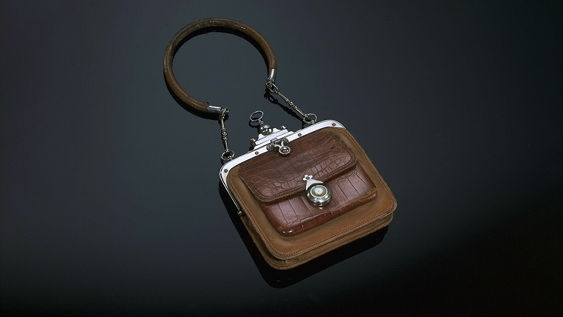 Miniature leather handbag
