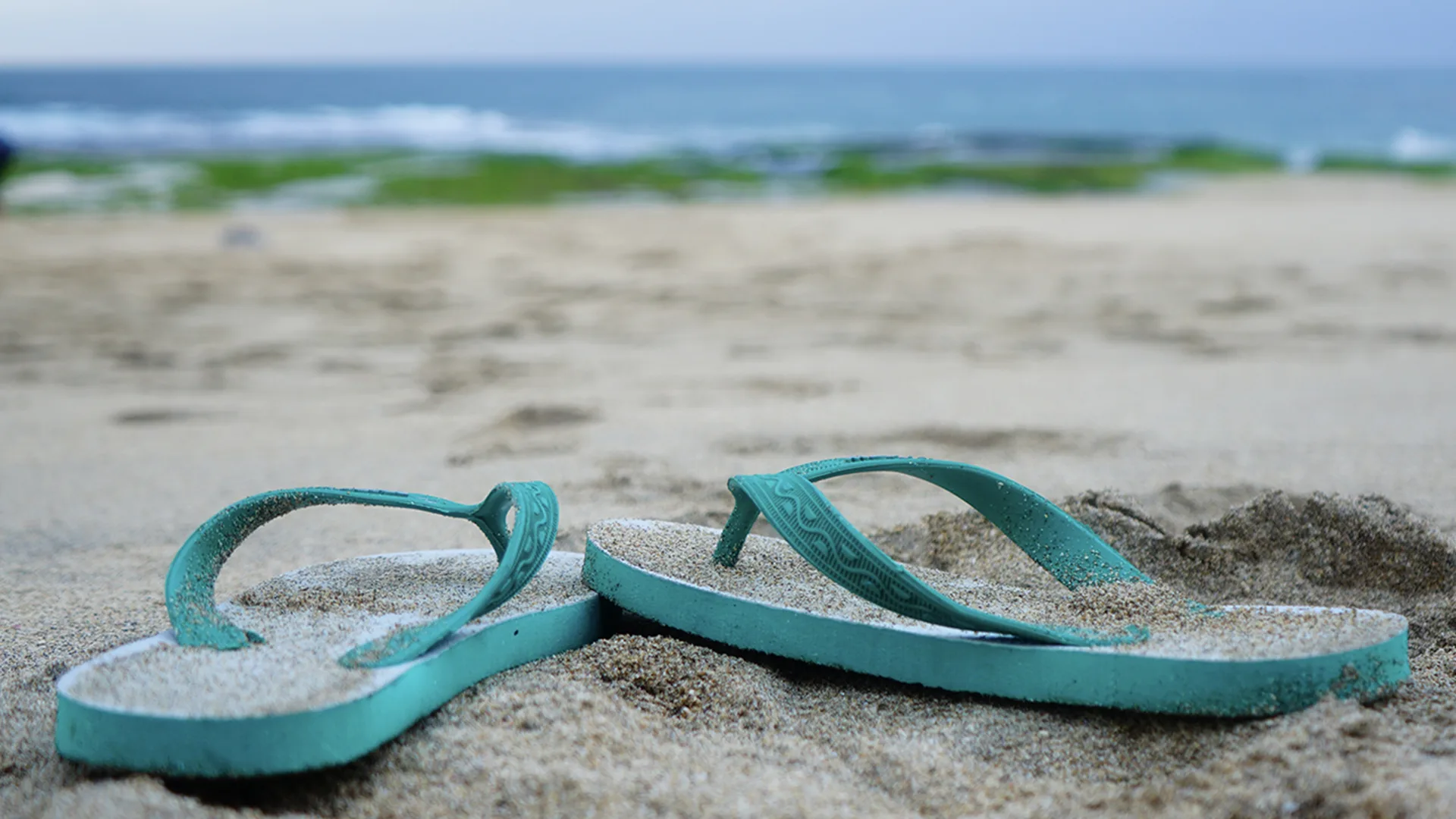 Flipflops on a beach