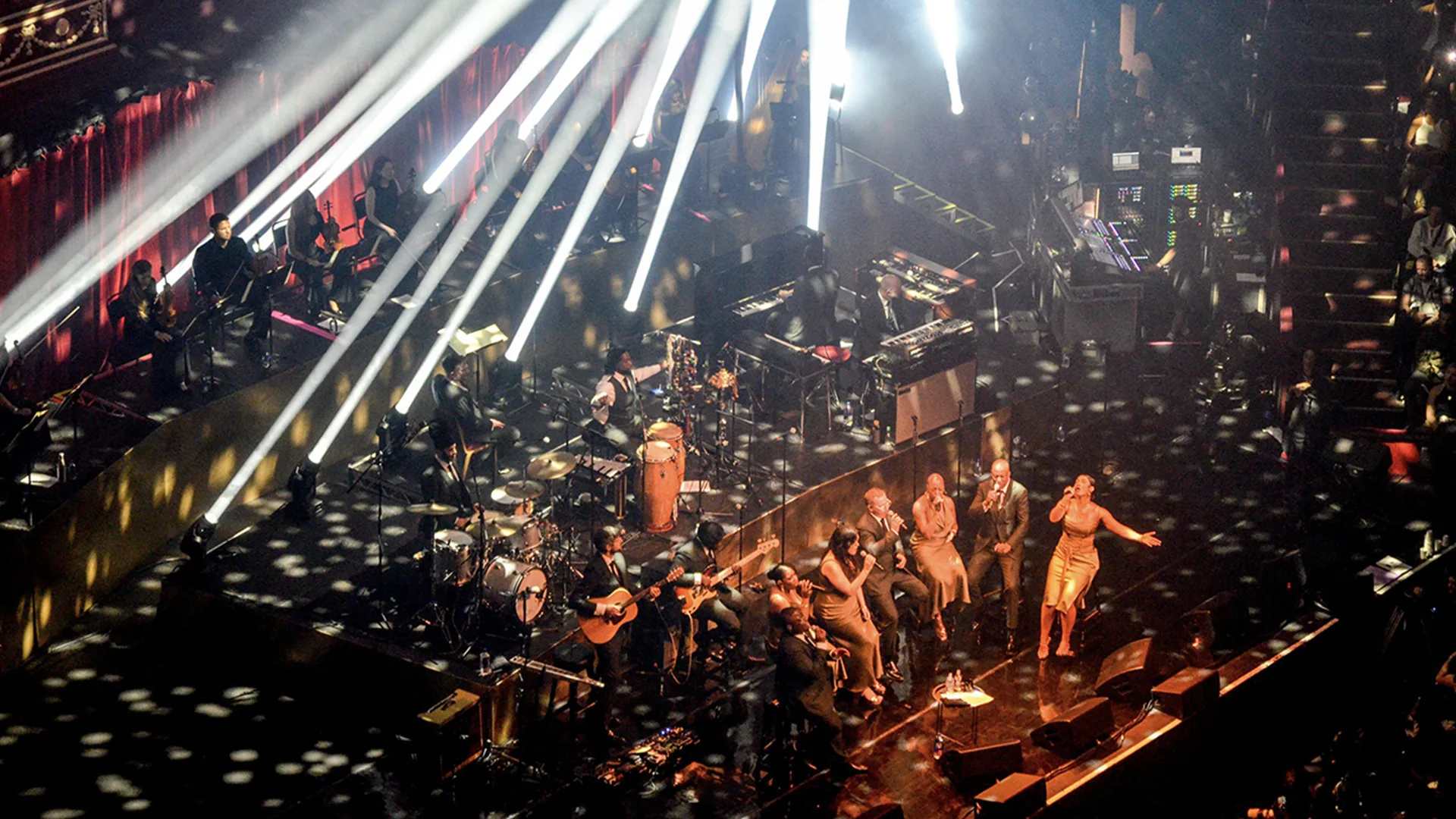 Cleo Sol performing on stage