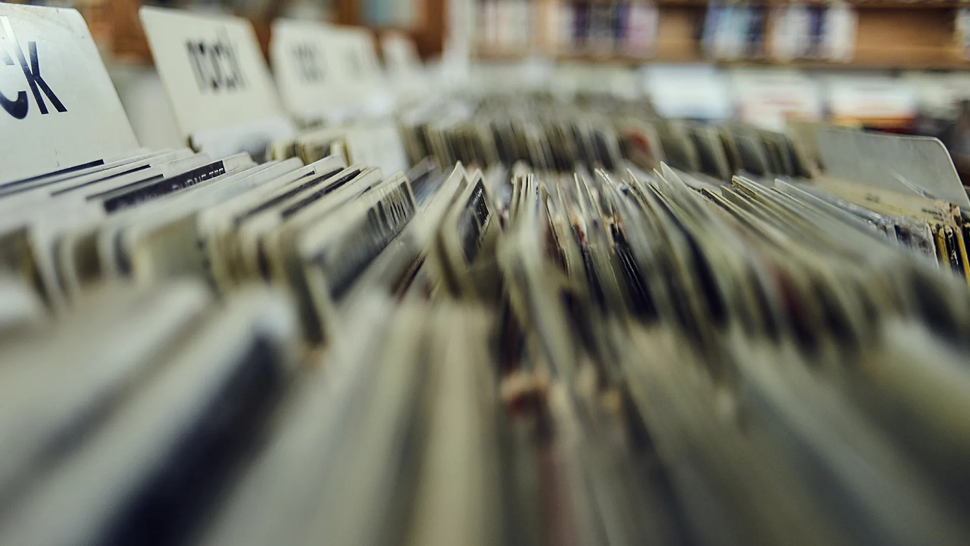 Paper records filed neatly