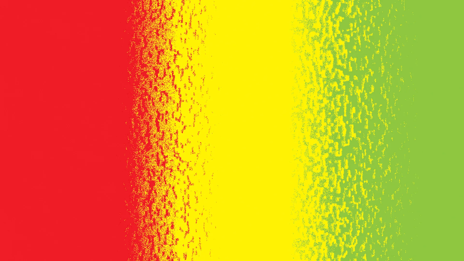 Red, yellow and pale green