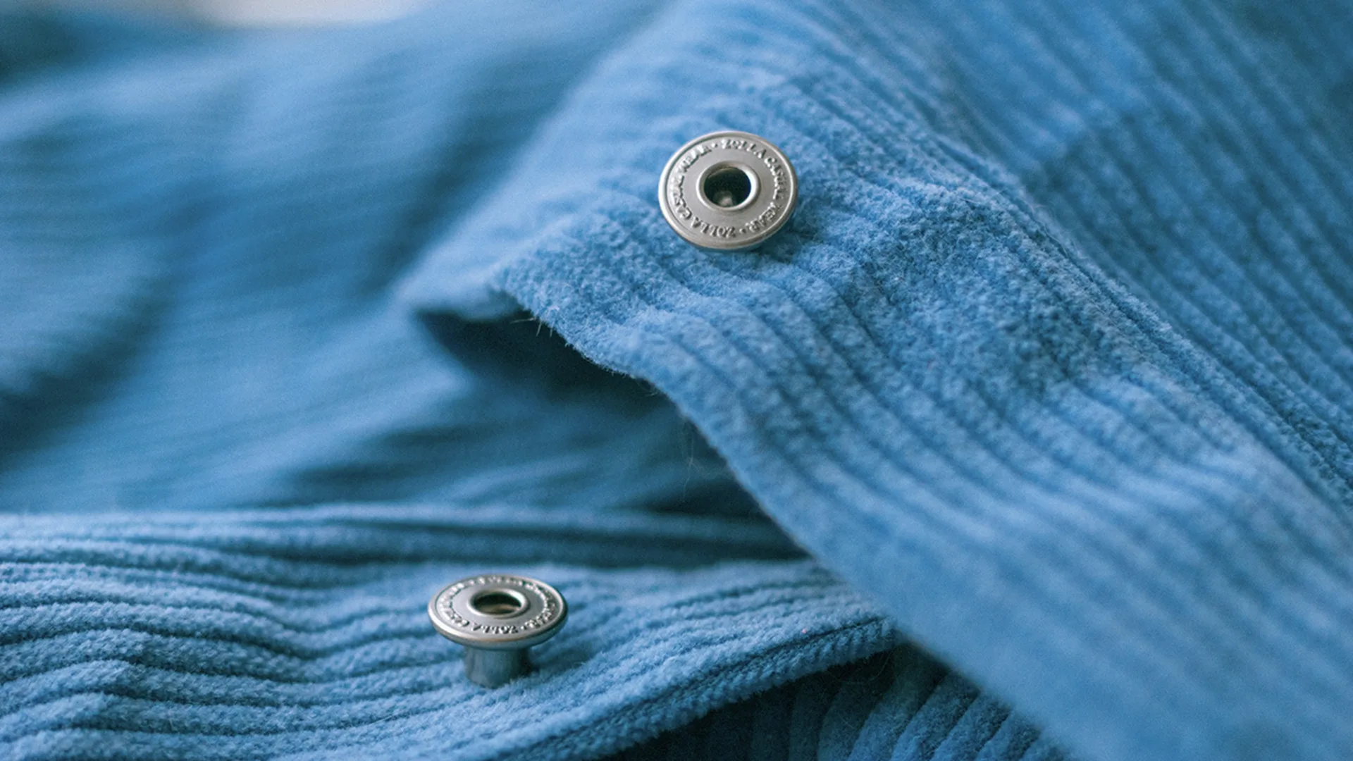 Blue corduroy