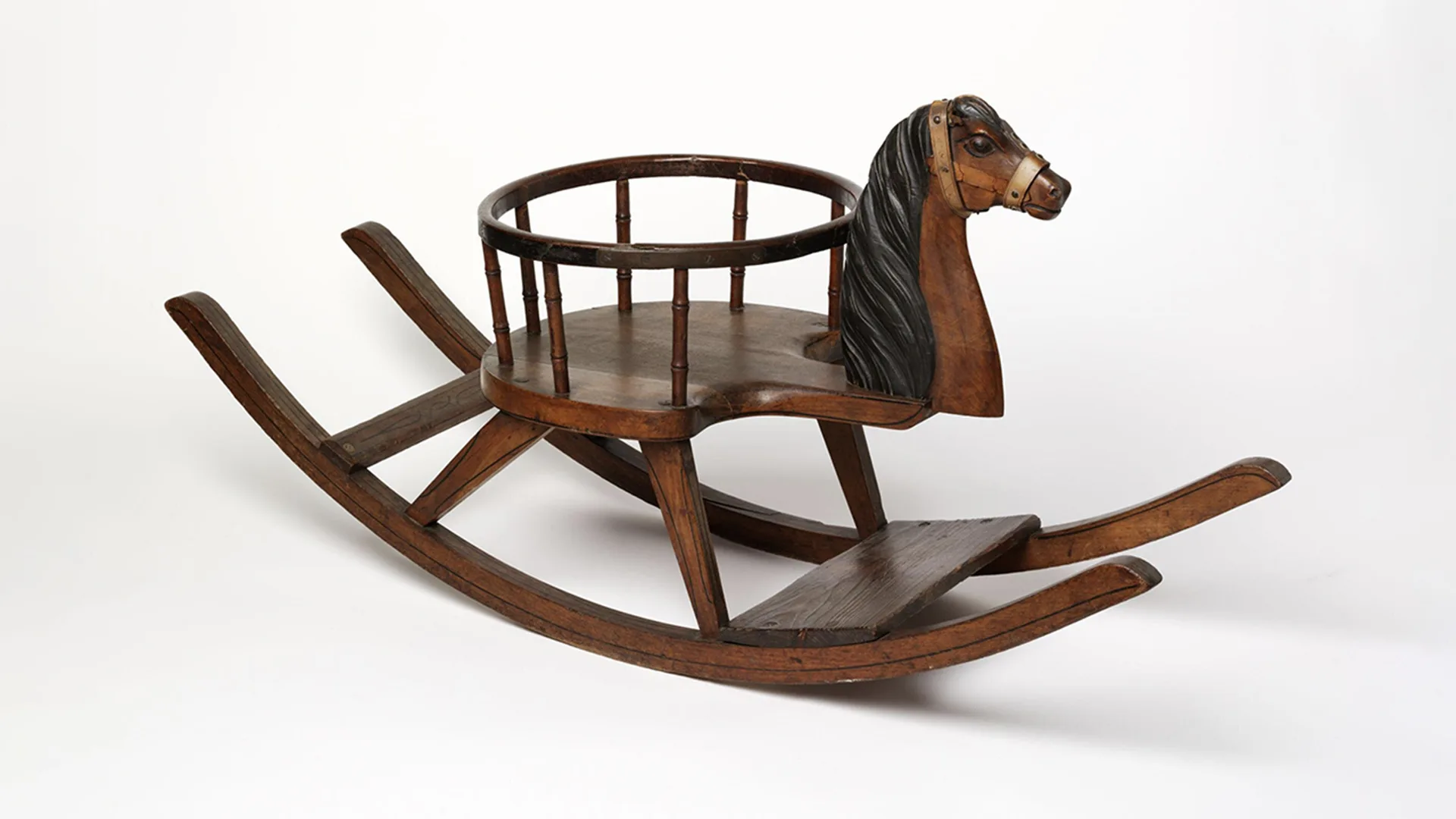 Wooden rocking horse