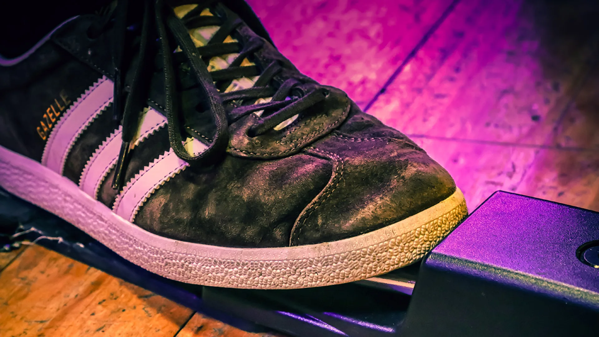 Worn Adidas gazelles