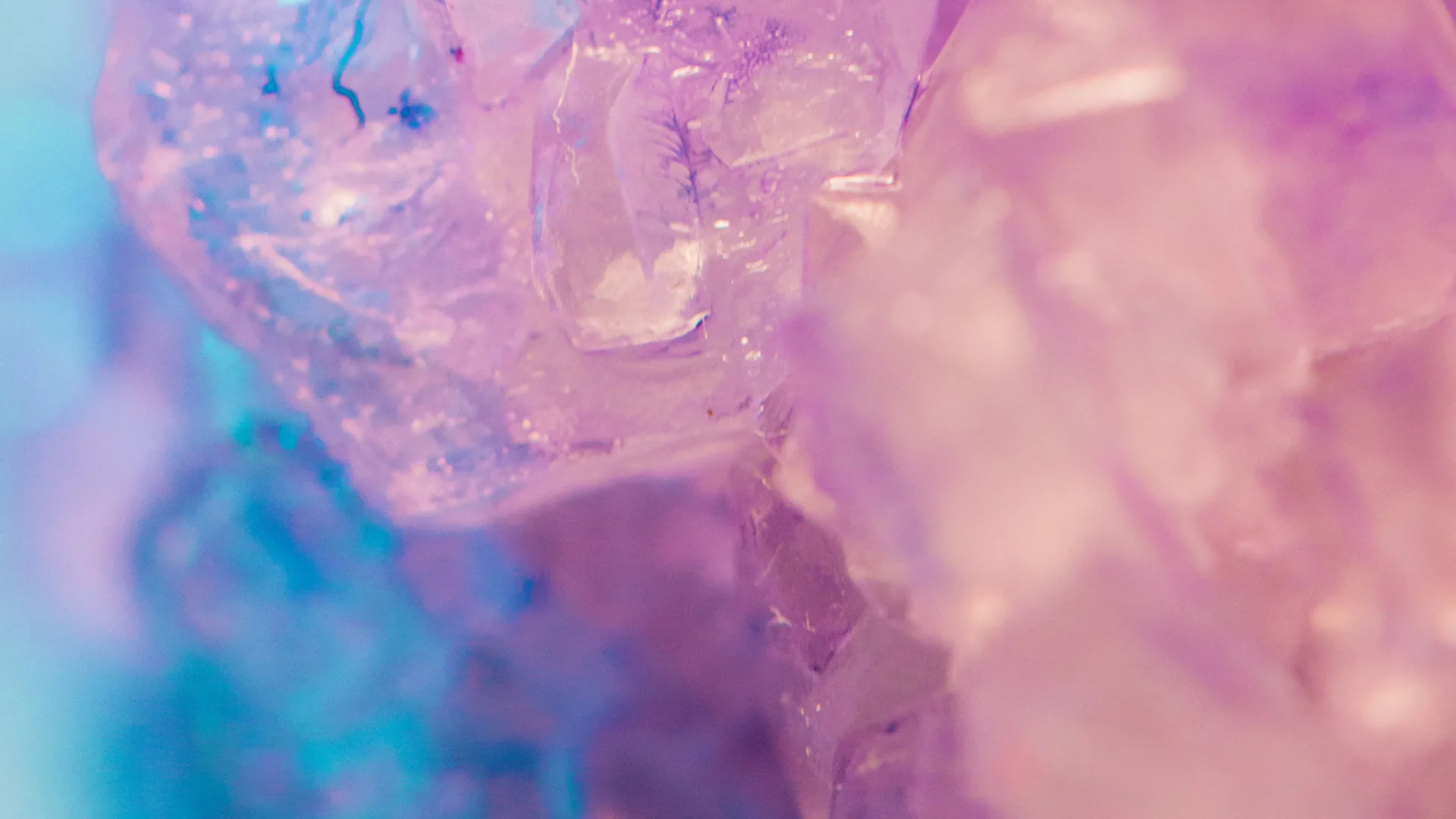 A pastel coloured crystal