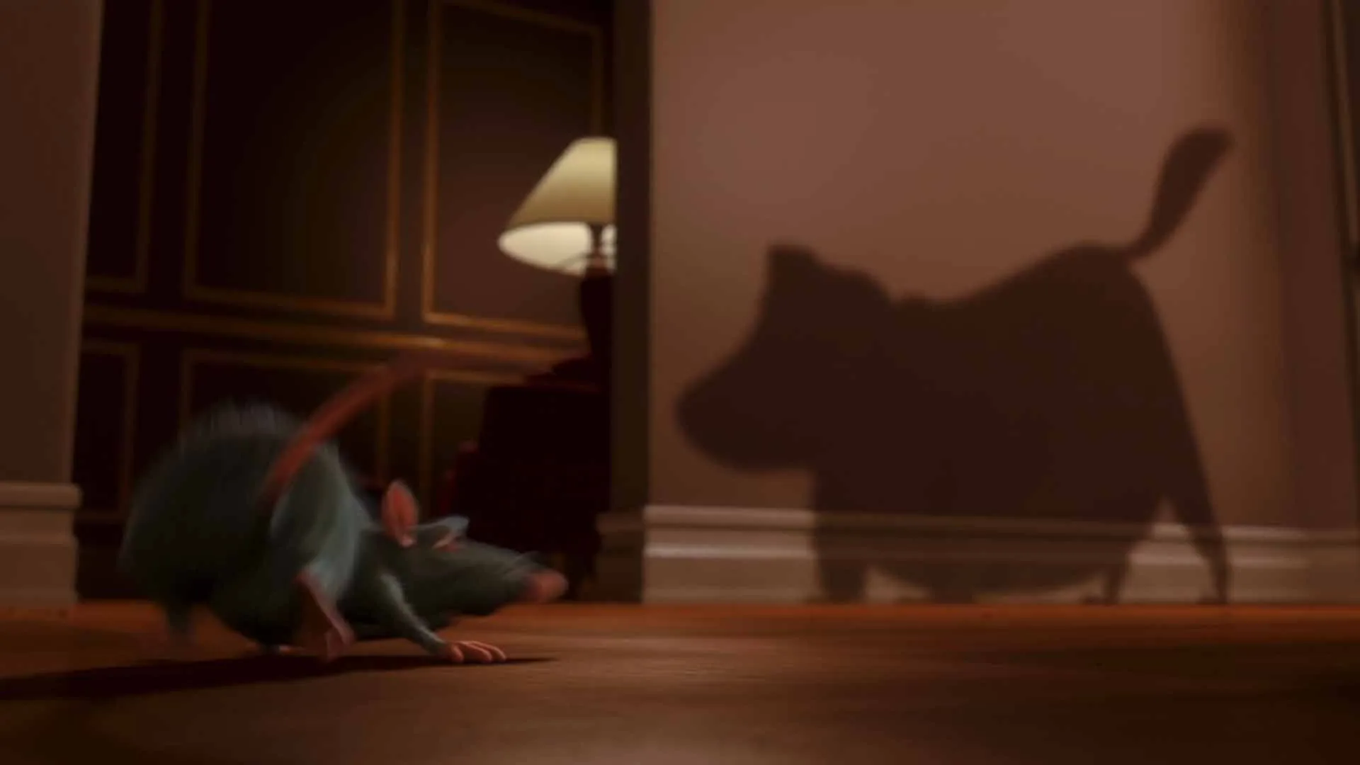 A silhouette of Dug from Up