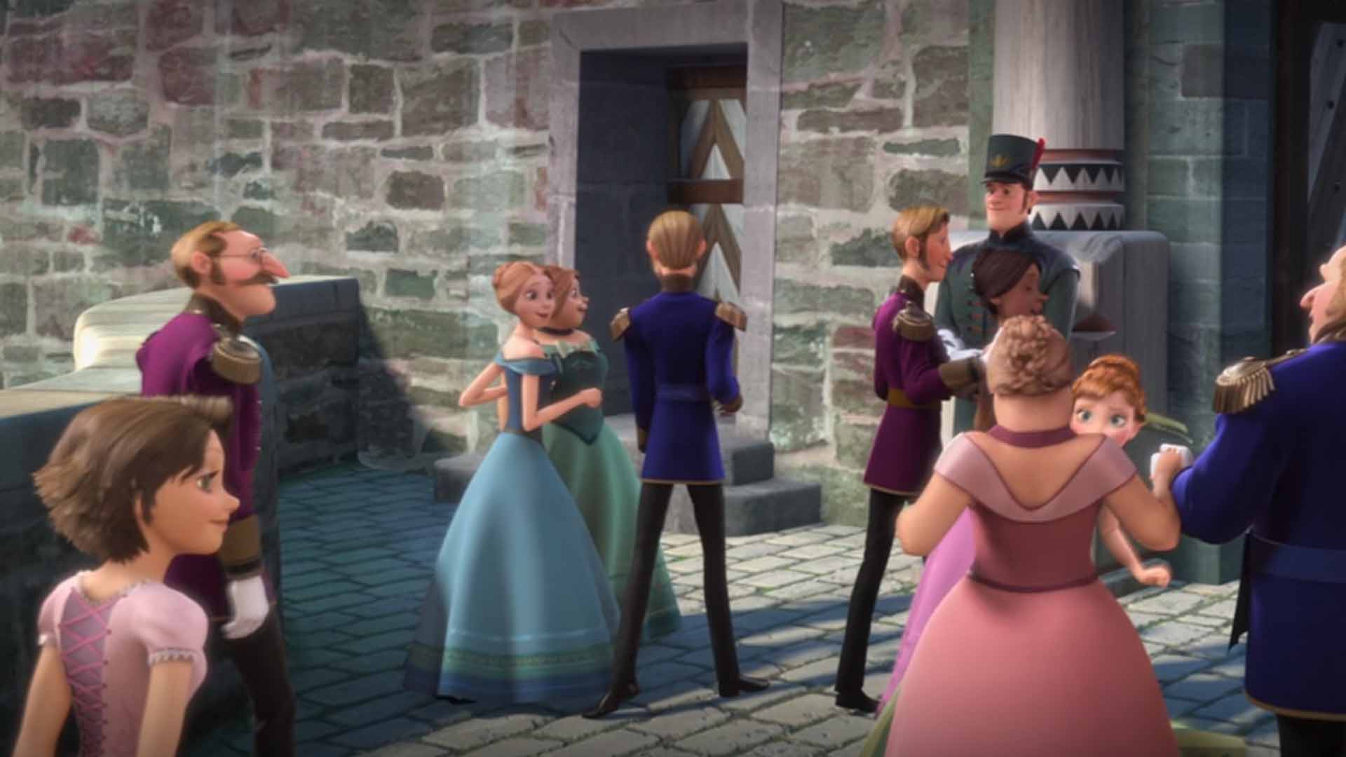 Rapunzel spotted at Elsa's coronation